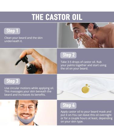 Leekalos Castor Oil Wrap Kit | Mustache Growth & Maintenance | Adjustable Organic & Reusable - Buy Online on GoSupps.com