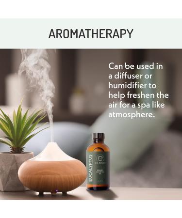 Eve Hansen Organic Eucalyptus Essential Oil 4oz | USDA Certified | Aromatherapy & Topical Use | Ideal for Sauna - Buy Online on GoSupps.com