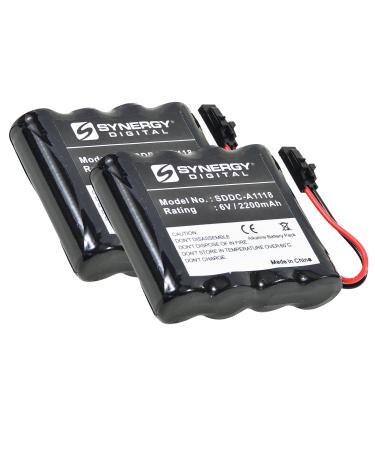 Synergy Digital Door Lock Batteries Compatible with Best Access Systems VPD-BB Door Lock Batteries (Alkaline 6V 2200 mAh) Set of 2 2-Pack