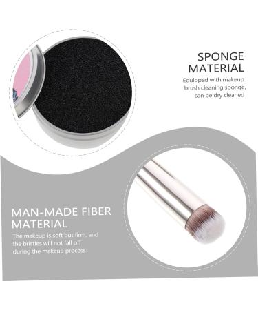 SKISUNO Makeup Brush Portable Washing Brush Cleaning Pad Professional Concealer Brush Makeup Tool Makeup Cleaning Mat Makeup Foundation Brush Cosmetic Brush Travel Sponge Makeup Set Birch - Buy Online on GoSupps.com
