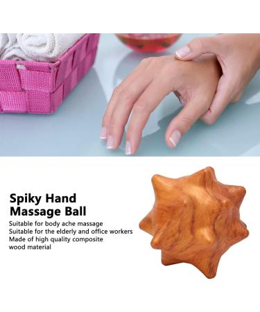 Relaxing Wooden Palm Massage Tool for Elderly - Prickly Acupuncture Points & Hand Massage - Buy Online on GoSupps.com