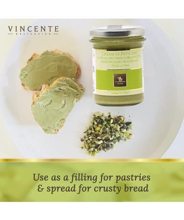 Vincente Delicacies Pistachio Paste - Ideal for Bread, Pastry, Ice Cream & Dessert - 7.05oz (2-Pack) - Buy Online on GoSupps.com