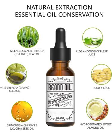 30ML Huile Barbe pour Hommes Huile De Croissance De Barbe pour le Traitement des Poils du Visage Masculin pais Favorise la Croissance Hydrate Nourrissant Forte Croissance Barbe Huile serums - Buy Online on GoSupps.com