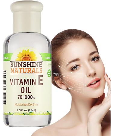 Vitamin E Oil for Skin 256floz Organic Facial Oil with Plant Essential Oils Nourishing Facial Oil for Skin Rejuvenation Smoothing Tightening and Radiant Skin Skuda - Buy Online on GoSupps.com