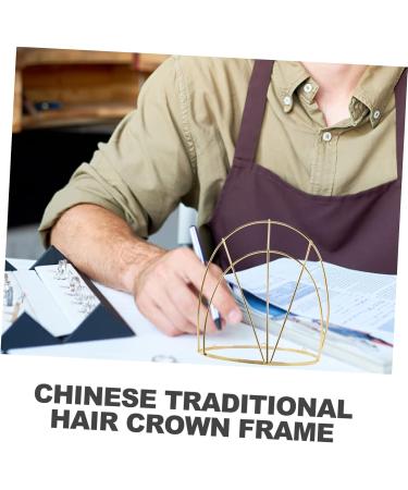 Balacoo 3pcs Hair Headwear Ancient Hanfu Chinese Headdress Traditional Accessory Frame Making Crown 1 count (Pack of 1) Goldenx3pcs - Buy Online on GoSupps.com