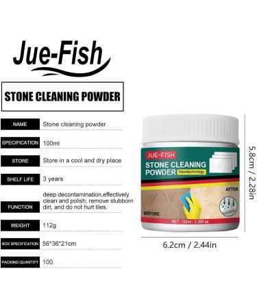 Marble Stain Remover - 4.22oz Natural Stone Shower Cleaner - Environmentally Friendly Countertop Stain Remover for Limestone Terracotta A/v - Buy Online on GoSupps.com