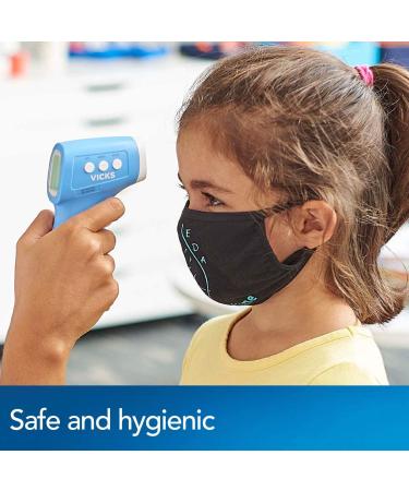 Vicks Non-Contact Infrared Thermometer - Touchless and Fast Forehead, Food, and Bath Thermometer for Adults, Babies, Toddlers, and Kids - Clinically Proven Accuracy - Buy Online on GoSupps.com