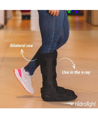 Long Immobilizing Boot - Fracture Support & Ankle Brace for Men & Women | Medical Supplies - Fits Left & Right - Large Black - Buy Online on GoSupps.com