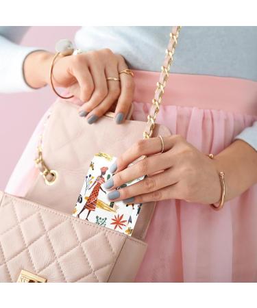 Travel Lipstick Organizer Case | Portable Makeup Bag with Mirror | Ethnic African Animals Design | Shop Now - Buy Online on GoSupps.com