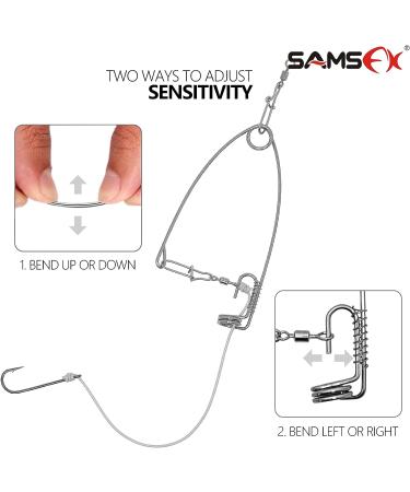 SAMSFX Fishing Spring Hook Emergency Kit - 3PCS with 50M Test Line, 50PCS Baitholder Hooks (3#-12#) | Small Size - Buy Online on GoSupps.com