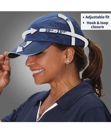 TrailHeads Women's Race Day Running Cap - Navy, One Size | Performance Hat - Buy Online on GoSupps.com