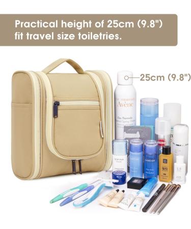 Women's Brown Travel Hanging Toiletry Wash Bag & Cosmetic Organizer | Medium Size - Buy Online on GoSupps.com