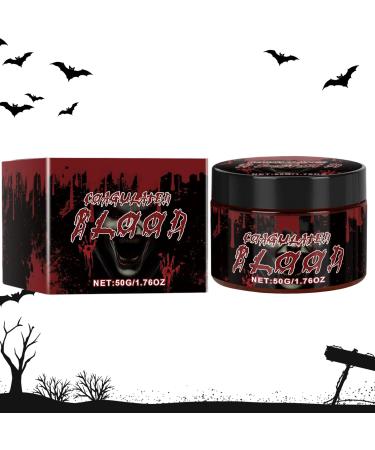  yztju Sang De Sc ne - Washable Artificial Blood Makeup for Halloween Party Body Paint 50 ml for Costume Beauty Costume Face and Body Makeup Halloween Party - Buy Online on GoSupps.com