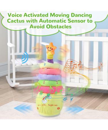 Singing Dancing Cactus Plush Toy for Kids | Interactive Talking Toy with Lights & Sounds - Perfect Gift for Babies & Toddlers - Buy Online on GoSupps.com