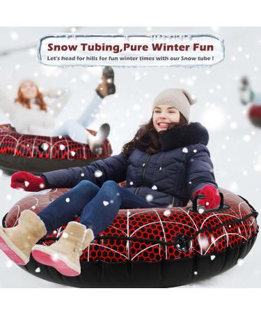 YKDIRECT 47 Inch Inflatable Snow Tube - Heavy Duty Winter Sled for Adults and Kids - Buy Online on GoSupps.com
