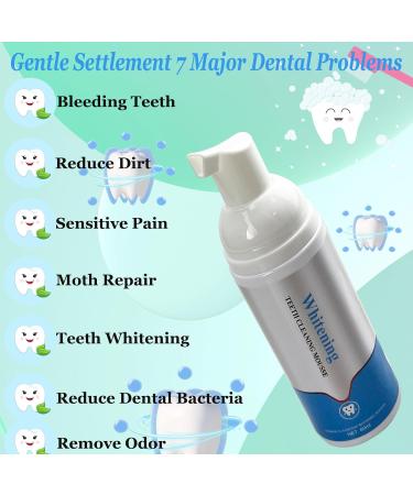 Foam Whitening Toothpaste Ultra-fine Mousse Foam Deeply Cleaning Gums Baking Soda Toothpaste for Great Oral Care - Buy Online on GoSupps.com