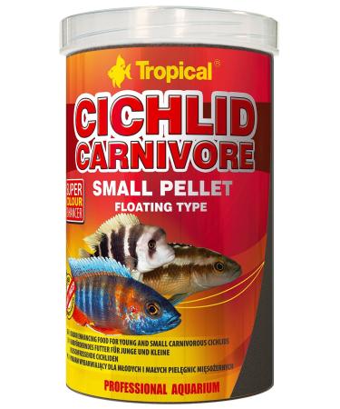 Tropical Cichlid Carnivorous Small Pellet, 1st Pack (1 x 250 ml)