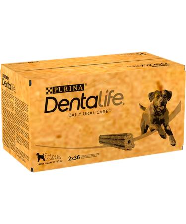 DENTALIFE Large Dog Treat Dental Chew 36 Stick Pack of 2 - Buy Online on GoSupps.com