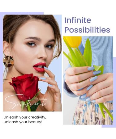 VANREESA Poly Nail Gel Kit 8 Colours Purple Blue Glitter Poly Nail Gel Kit - Buy Online on GoSupps.com