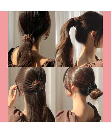 7 Pcs Birds Nest Hair Clips Hair Claw Clamps Bun Makers Ponytail Holder Comb Hair Bands Accessory (Style 1) - Buy Online on GoSupps.com