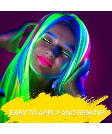 MEICOLY Neon Green Face Paint - Water Activated Glow in the Dark Washable & Non-Toxic Body Paint (1.05oz) - Perfect for Festivals & Parties - Buy Online on GoSupps.com