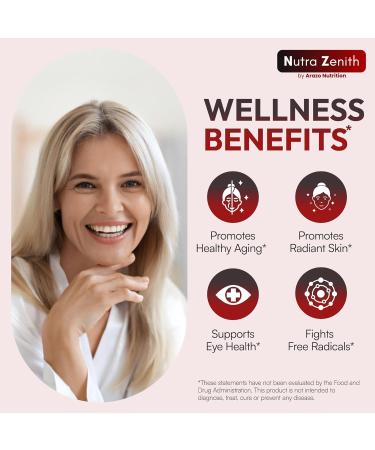 Astaxanthin Supplement with Omega-3 Vitamin E & Lutein 60 Capsules for Super Antioxidant Support Energy Boost Mental Clarity & Eye/Skin Care Triple-Action Formula (Powerful Antioxidant Complex) - Buy Online on GoSupps.com