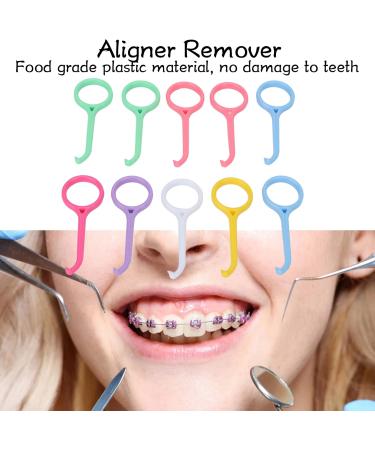 10-Part Aligner Remover Tool | Small Size for Easy Use | Essential for Oral Care Braces Retainers & Invisible Braces | Dental Cleaning Aid - Buy Online on GoSupps.com