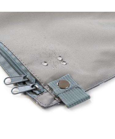 Luxdag Wrap Pad 60x60cm - Washable Changing Mat with Compartments for Diapers & Wipes - Portable Diaper Bag in Gray/Flower Print - Buy Online on GoSupps.com