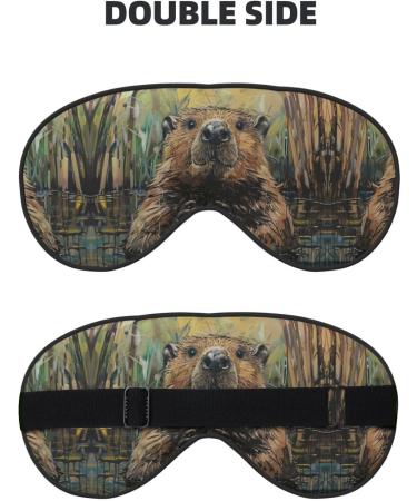 SSIMOO Beaver Sleep Mask | Adjustable Breathable Eye Mask for Comfortable Sleep - Buy Now - Buy Online on GoSupps.com