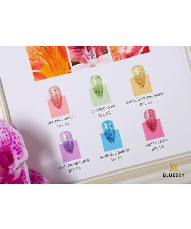 BLUESKY Gel Nail Polish Flower Gel Bluebell Breeze BFL05 Blue Jelly Long Lasting Chip Resistant (Requires Drying Under UV or LED Lamp) - Buy Online on GoSupps.com