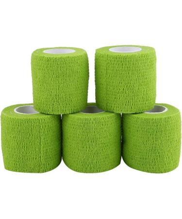Self Adhesive Bandage - 5 Waterproof Rolls for Sports & Knuckle Care - Green - International Shipping Available - Buy Online on GoSupps.com