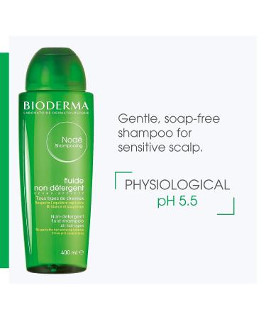 Bioderma Nod Fluid Shampoo 13.53 Fl Oz - Restores Hair and Scalp Balance - Enhances Shine and Suppleness - For All Hair Types - Buy Online on GoSupps.com