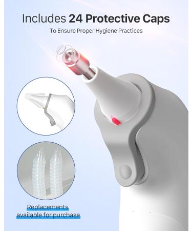 Buy Accurate Ear Thermometer for Kids Adults & Babies - 30 Memory Recall 1s Fast Results & Fever Alert | 24 Disposable Probe Covers Included - Buy Online on GoSupps.com