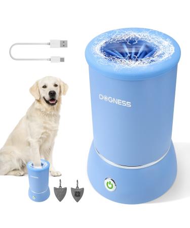 DOGNESS Automatic Dog Paw Cleaner , Dog Paw Washer For Small and Medium-sized Dog, Paw Cleaner For Dogs and Cats. (Blue)