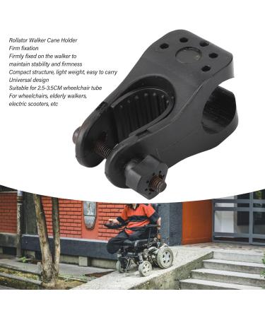 Cane Holder for Walker Universal Walking Stick Holder Accessories Wheelchair Cane Holder for 2.5 3.5cm Wheelchair Tubes for Drive Rollator Walker Seniors Wheelchair - Buy Online on GoSupps.com