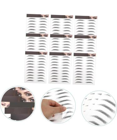POPETPOP Autocollants pour Sourcils R alistes Noirs Faux Sourcils Imperm ables Transfert D'eau 10 Pi ces Maquillage Visage Femmes et D taill s - Buy Online on GoSupps.com