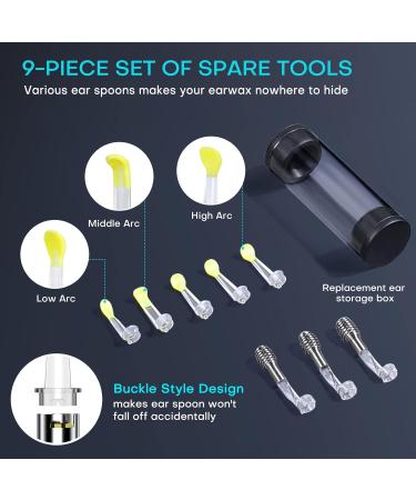Ear Wax Removal Tool with 1296P FHD Camera - Ear Cleaner Kit with Lights Compatible with iPhone iPad & Android (Green) - Shop Internationally - Buy Online on GoSupps.com