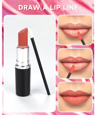 200Pcs Disposable Lip Brushes Lip Applicators Disposable Lint Free Lip Wands for applying lipsticks(Black) - Buy Online on GoSupps.com