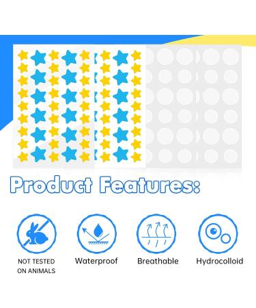 Qpolly Pimple patch 126 pieces universal acne pimple patch invisible hydrocolloid antiacne pimples patches pimples invisible for face antiacne and skin treatment - Buy Online on GoSupps.com