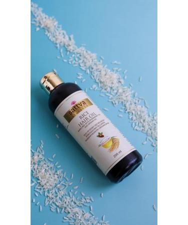 Sattva Ayurveda Huile capillaire l'huile de riz - Huile de soin l g re pour cheveux souples et pleins d'effet - 200 ml - Buy Online on GoSupps.com