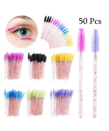 50pcs Green Disposable Eyelash Brushes & Spiral Wands - Mascara Applicators Eyelash Curlers & Eyebrow Combs for Perfect Makeup - Buy Online on GoSupps.com