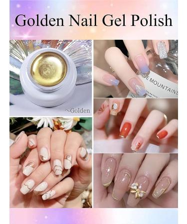 Gorvalin 3P Metallic Gel Nail Polish Set - 3D Gold, Silver, Rose Gold | UV Paint for Cyber Punk & French Acrylic Nail Art - Buy Online on GoSupps.com