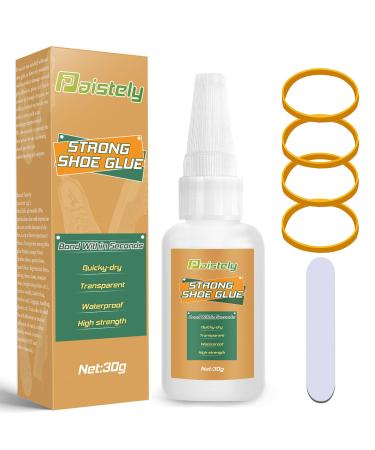 Shoe Glue Sole Repair Transparent Shoe Repair Glue Waterproof Non-Hardening Glue For Shoes Repair Soles Professional Glue for Shoes for Repairing Worn Shoes Boots Leather etc. (30g)