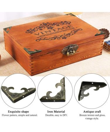 Buy Kbnian 20-Piece Vintage Metal Licks - Antique Bronze Corner Protection for Jewelry & Wooden Boxes | Retro Decorative Edge Guards with 40 Screws (30x42x4mm) - International Shipping Available - Buy Online on GoSupps.com