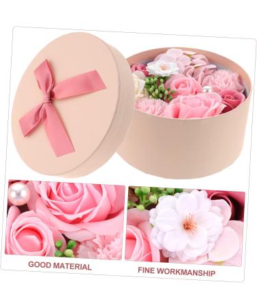 Housoutil Preserved Flower Decoration Christmas Ornaments Wedding Favors Scented Plant Rose Soap Rose Scented Bar Soap Christmas Decorations Props Soap Flower Artificial 16.2X16.2X8.2CM Pink - Buy Online on GoSupps.com