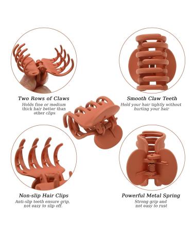 12 Pcs Small Claw Clips for Thin Hair 1.6'' - Matte Cute Hair Clips for Women - Double Row Teeth Jaw Clips for Hair - Non Slip Strong Hold Hair Claws - Multicolor-2 - Buy Online on GoSupps.com