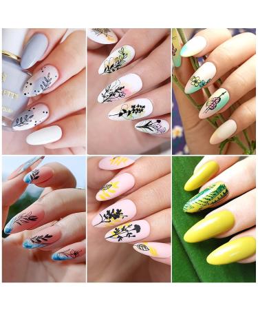 BORN PRETTY Flower & Leaves Theme Nail Art Stamping Plates - Set of 4 | Manicure DIY Printing Tools - Buy Online on GoSupps.com