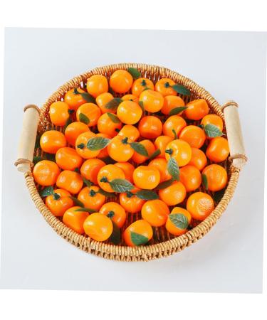 TOPBATHY 50pcs Simulated Mini Sugar Orange Ornament with Leaves Desktop Fake Fruit Decor Scene Adornment Birthday Decoration for Girl False Orange Decor Toddler Plastic Household - Buy Online on GoSupps.com