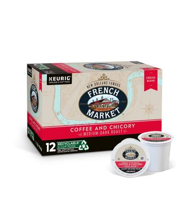 French Market Medium Dark Roast & Chicory Single Serve Cups Coffee 12ct (x6) Creole Blend - 72ct Total - Buy Online on GoSupps.com