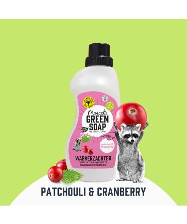 Marcel's Green SOAP Fabric Softener - Eco-Friendly Patchouli & Cranberry - 750ml Vegan & 97% Biodegradable - No Plastic or Palm Oil - Buy Online on GoSupps.com